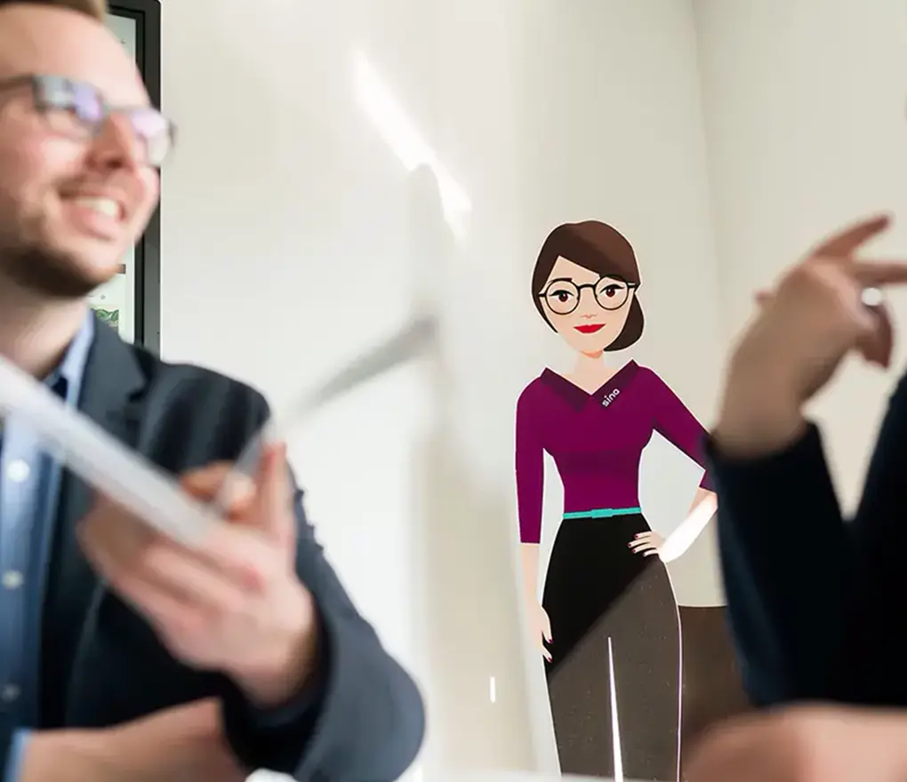 sina mit Michael Becker