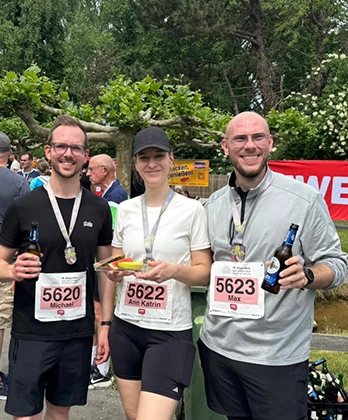 Sinfona Mitarbeiter beim Lauf